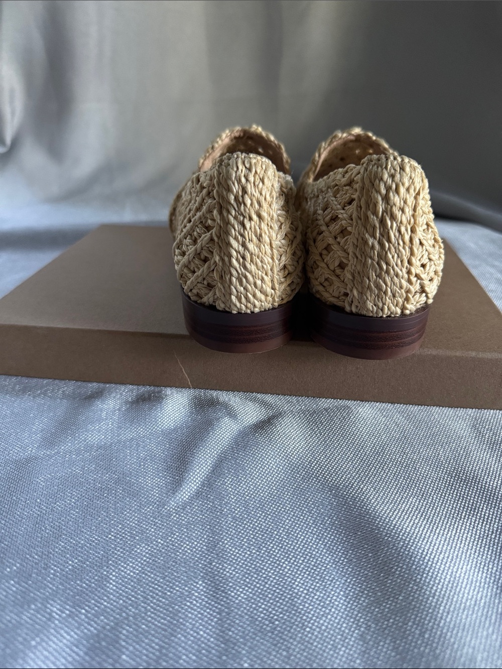 Bibi Lou Posey Woven Raffia Loafers Natural Size 38 – Never Worn - Picture 3 of 5